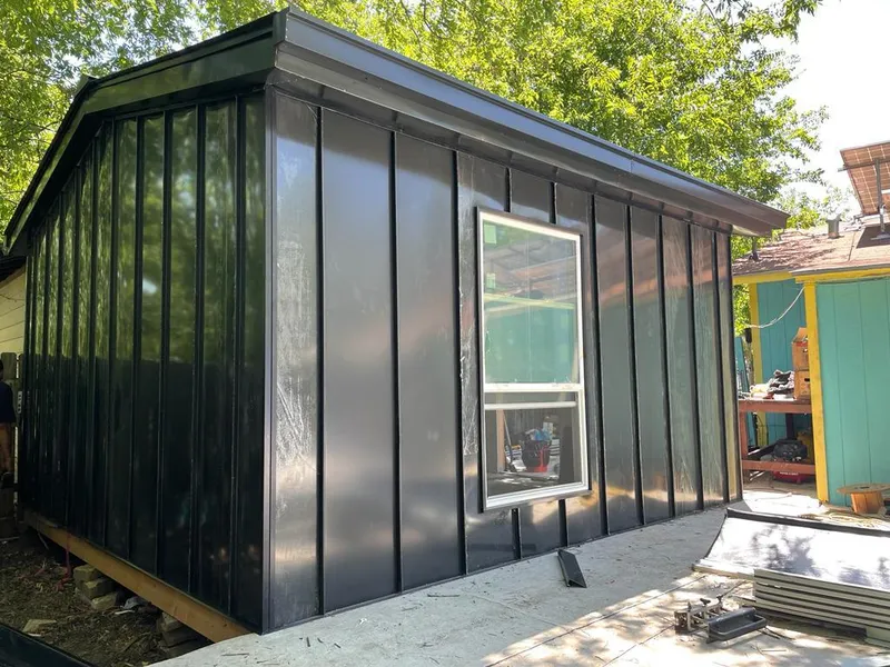 Black standing seam metal wall panels for Metal Roof Installation in Wheat Ridge